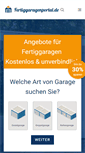 Mobile Screenshot of fertiggaragenportal.de