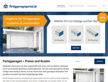 Tablet Screenshot of fertiggaragenportal.de